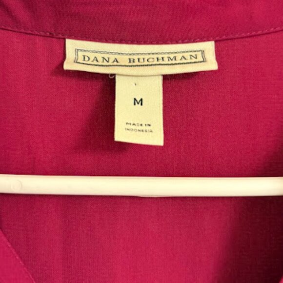 Dana Buchman Pink/Red Women's Button up Shirt - Size M - Picture 3 of 3